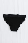 BASERANGE Stretch Flared Briefs UNEL Collection Ribbed Cotton Portugal BAS-UNEL-RB-000-HEI Black